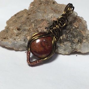 Brecciated jasper pendant